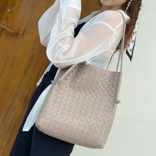 Bolso Tejido de Cuero Genuino para Mujer - Bandolera Elegante - Image 20
