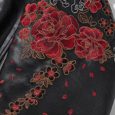 Chaqueta Acolchada de Algodón Grueso con Bordado de Dragón Chino - Image 4