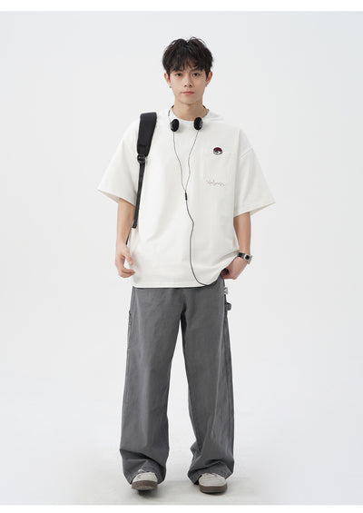 Camiseta de Algodón Puro con Diseño Bordado para Hombre - Image 11