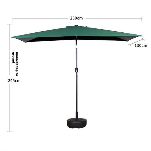 Sombrilla Rectangular Impermeable para Terraza y Patio - Protección Solar 4 Esquinas - Image 14