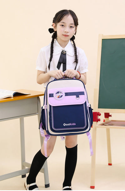 Mochila Escolar Niña Ergonómica Estilo Británico - Protección de Columna Vertebral - Image 11