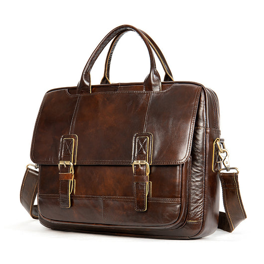 Bolso de Negocios Crosswise en Cuero Genuino para Hombre - Image 8