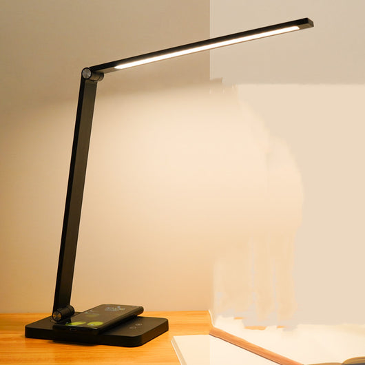 Lámpara de Escritorio LED con Protección Ocular y Carga Inalámbrica Dual - Image 7