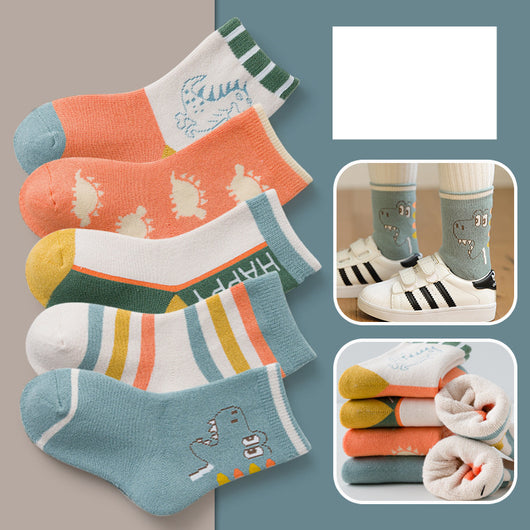 Calcetines Gruesos de Toalla para Bebé con Diseño Infantil - Image 6