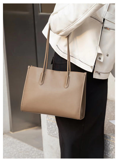 Bolso Tote de Cuero Genuino para Mujer - Bolsa Commuter de Gran Capacidad - Image 10