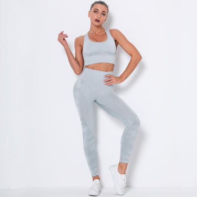 Conjunto de Brasier Invisible sin Costuras con Diseño Camuflaje - Image 14