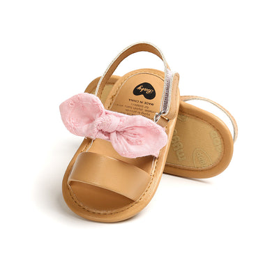 Sandalias para bebé con moño suave y suela antideslizante - Image 22