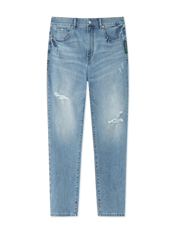 Jeans Rectos Coolmax Life Series Azul Claro para Hombre