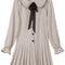 Vestido Largo Elegante con Mangas Largas Estilo Universitario para Mujer