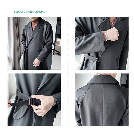 Cortavientos Hombre Largo Casual Liso Corte Relajado - Image 12