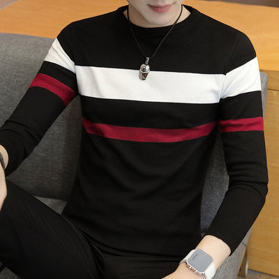 Suéter Tejido Slim Fit Cuello Redondo para Hombre - Image 10