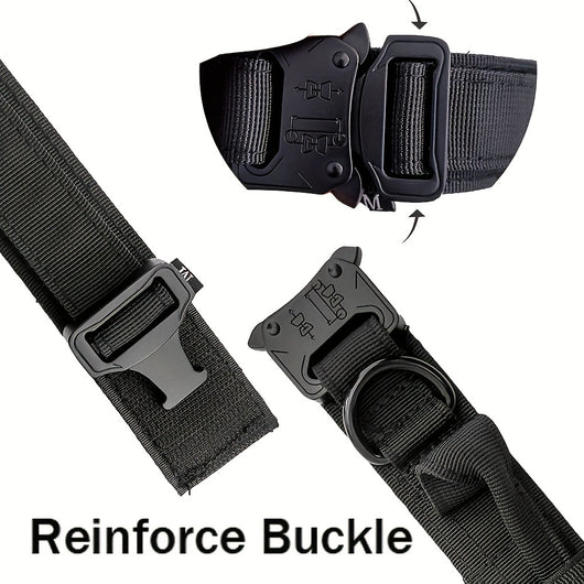 Collar Táctico Militar Reforzado para Perros Medianos y Grandes con Manija de Control - Image 6