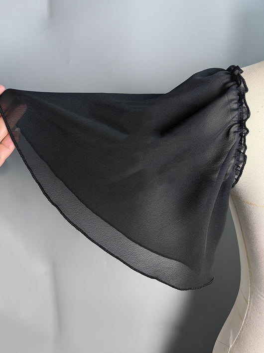 Manga Protectora Fruncida con Volantes - Protección Solar Blanca - Image 19