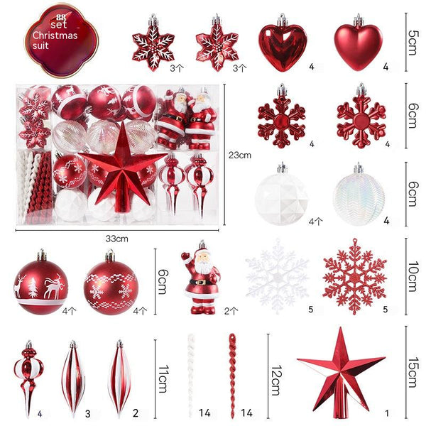 Set de 88 Bolas Navideñas Decorativas de Formas Especiales - Image 4