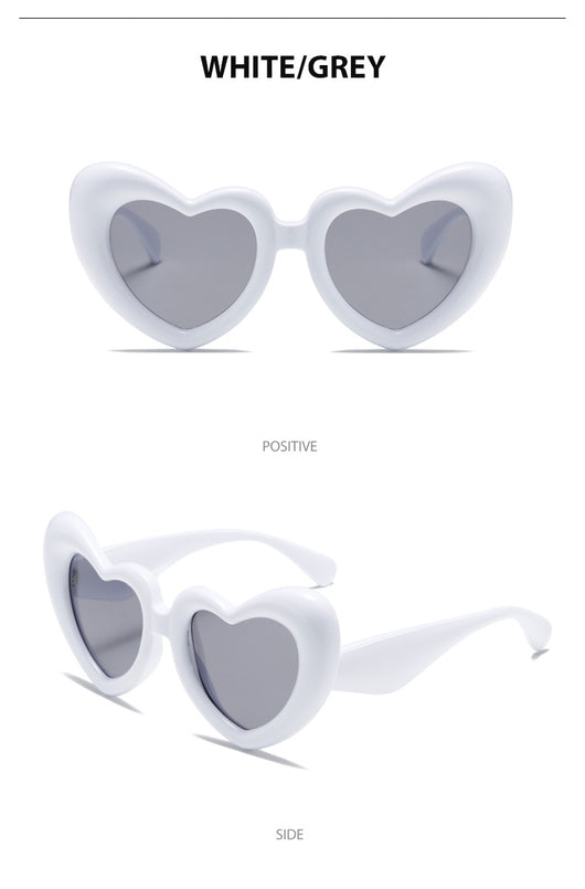 Gafas de Sol Forma de Corazón Marco Grueso Amor - Image 23