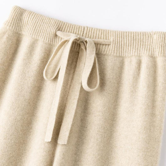 Pantalones Anchos de Lana Tejida para Mujer - Image 24