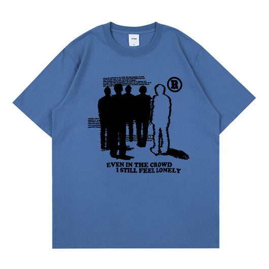 Camiseta Oversized de Algodón para Hombre con Estampado Gótico Punk - Image 6