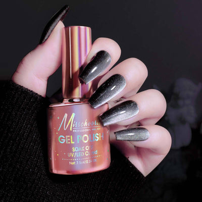 Esmalte de Uñas Efecto Gato Negro Intenso - Estilo Hada Oscura - Image 9