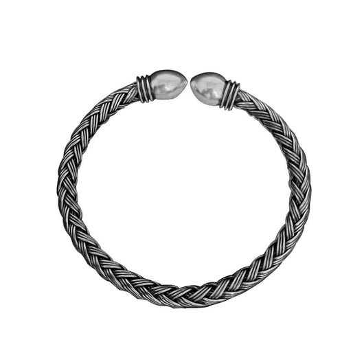 Pulsera de Plata S999 Tejida a Mano Personalizable - Estilo Retro y Moderno - Image 5