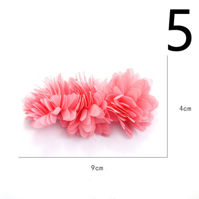 Diadema de Flores de Tela con Base Adhesiva para Hacer a Mano - Image 10
