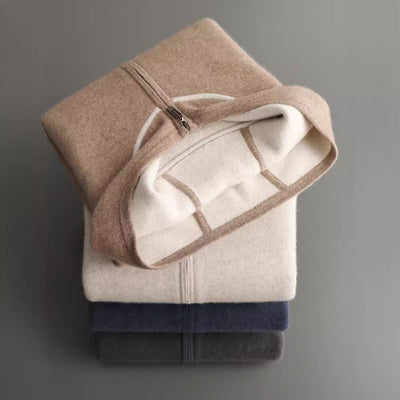 Cardigan Suéter de Punto Suelto con Capucha para Hombre - Image 3