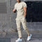 Conjunto Deportivo Casual: Camiseta y Pantalón de Algodón