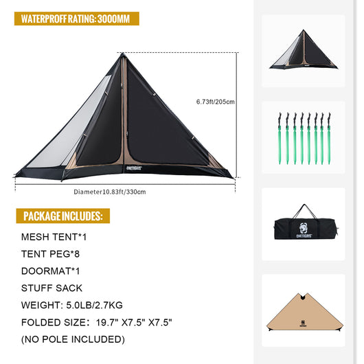 Tienda de Campaña Chimenea Impermeable para Camping - Image 9