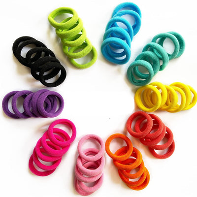 Pack 100 Cintas Elásticas para Cabello Infantil - Multicolor Suave sin Costuras - Image 6