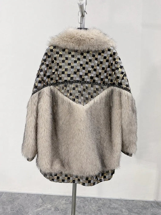 Abrigo Largo de Lana de Cordero para Mujer - Diseño Elegante y Cálido - Image 32