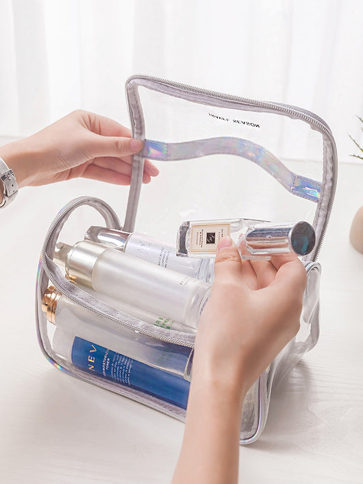 Bolsa de Cosméticos Transparente de Gran Capacidad Impermeable - Image 13