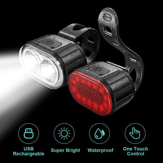 Luz LED Potente para Bicicleta - Equipo de Seguridad para Ciclismo