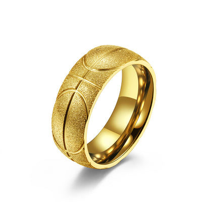 Anillo de Baloncesto en Acero Inoxidable con Diseño Tallado y Acabado Mate - Image 14
