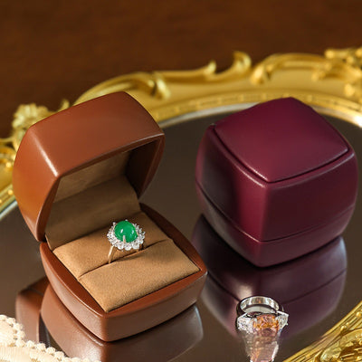 Estuche de Microfibra y Piel de Oveja para Joyas, Anillos, Collares y Aretes - Image 10
