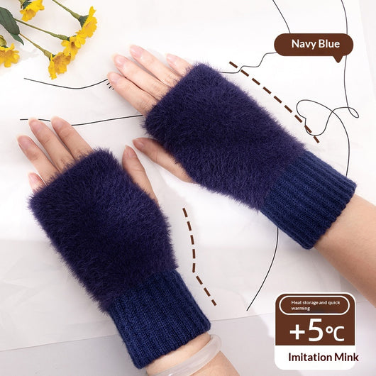 Guantes Térmicos de Punto con Dedos Libres y Forro Suave - Image 5