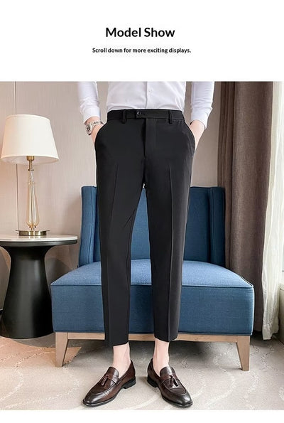 Pantalones de Vestir Casual Rectos para Hombre - Image 18