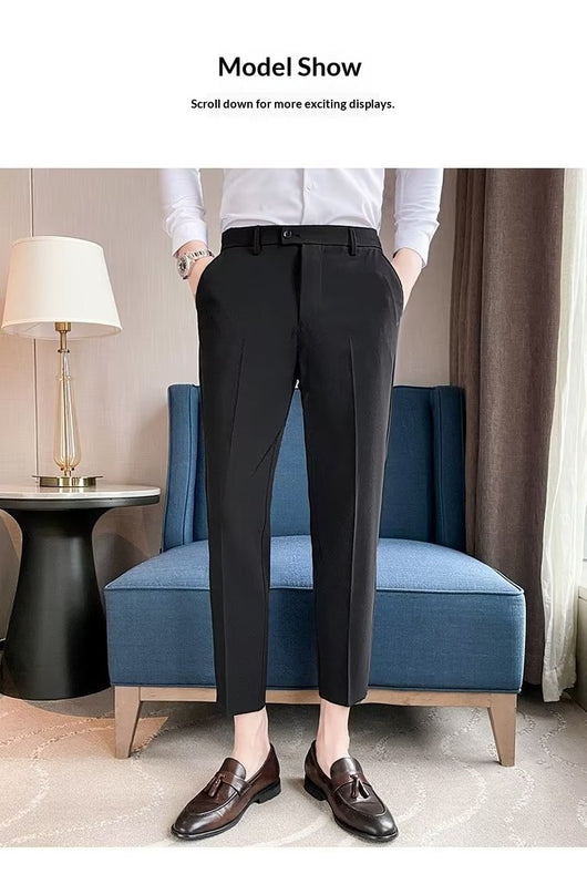Pantalones de Vestir Casual Rectos para Hombre - Image 18