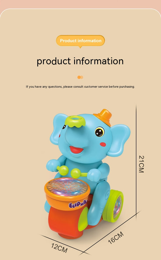 Auto Musical Infantil con Luces LED y Elefante Adorable - Image 8