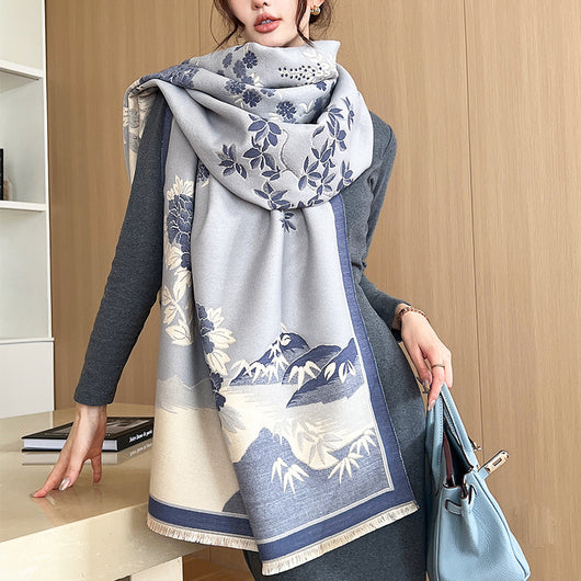 Chalina Estampada de Cashmere Artificial - Perfecto para Aire Acondicionado - Image 35