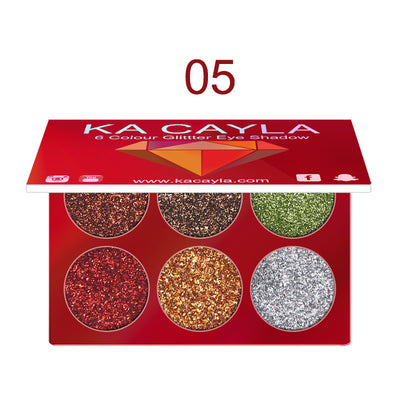Paleta de Sombras de Ojos Diamond Sequin 6 Colores Brillantes - Image 16