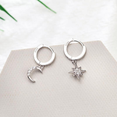 Aretes Estrella Luna Diamante - Diseño Versátil y Personalizado - Image 10