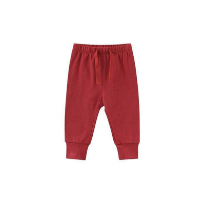 Pantalones Casuales de Banda Elástica para Bebé 0-12 Meses - Colores Sólidos - Image 14
