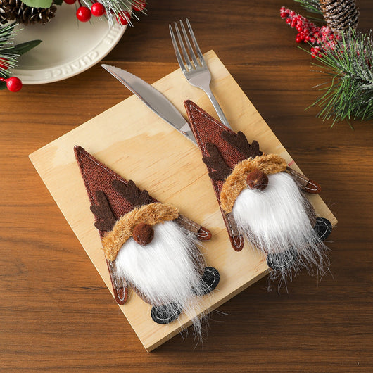 Cubiertas de Fieltro para Cubiertos Navideños - Decoración de Mesa Elegante - Image 17