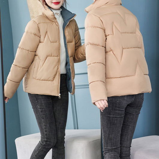 Chaqueta Corta de Algodón Estilo Coreano para Mujer