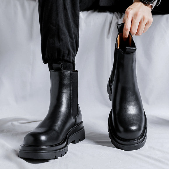 Botas Martin Chelsea Altas para Hombre Estilo Británico Clásico