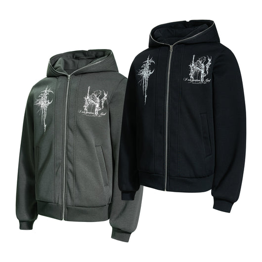 Sudadera Estampada con Cierre Americano de Manga Larga - Image 5