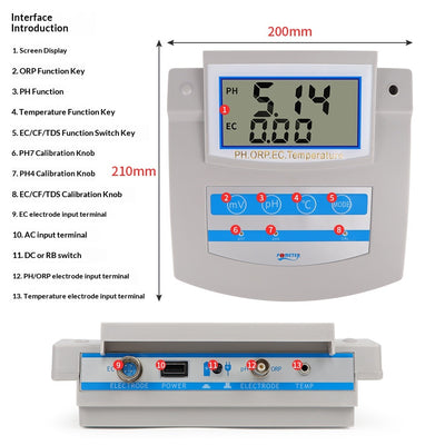 Medidor Digital 6 en 1 para Análisis de Calidad del Agua con Pantalla LCD - Image 11