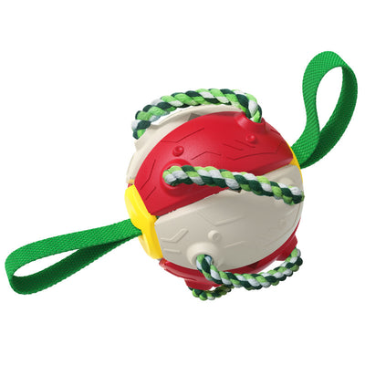 Pelota Voladora con Cuerdas para Perros - Juguete Interactivo de Tracción - Image 8