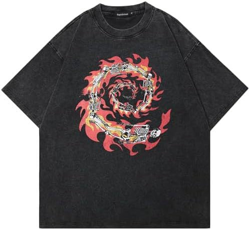 Playera Acolchada Retro Hip Hop Casual Manga Corta para Hombre - Image 21