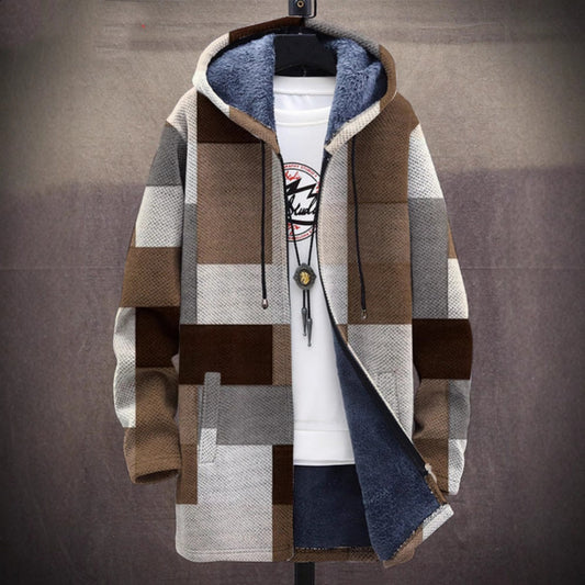 Abrigo Largo Casual con Capucha para Hombre - Invierno Elegante