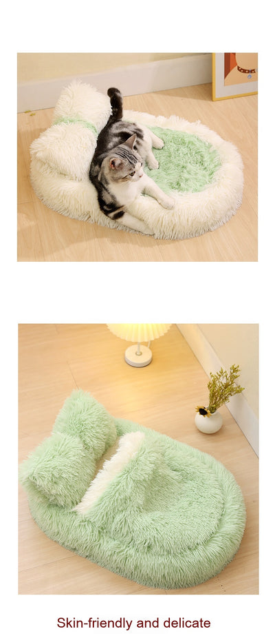 Cama Térmica Ovalada de Lana para Mascotas - Nido Acogedor Invierno - Image 19